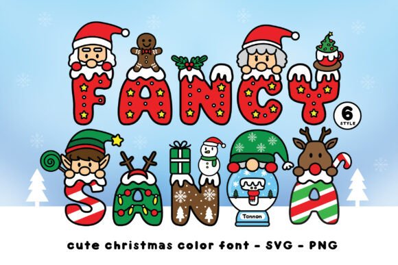 Bring a Playful Christmas Spirit to Your Designs with Fancy Santa