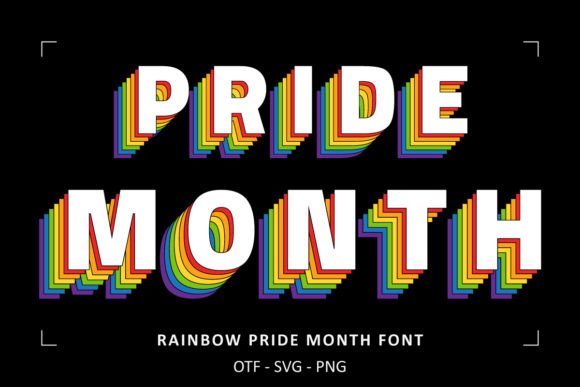 Celebrate in Style: The Rainbow Pride Month Typeface
