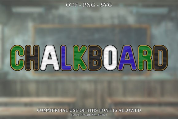 Chalkboard: A Colorful Display Font for Unforgettable Designs