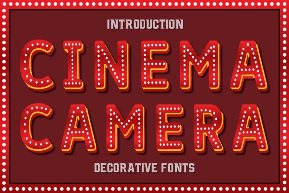 Cinema Camera: A Creative Font for Bold Branding