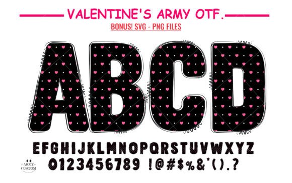 Crafting Love with Every Letter: The Valentine’s Army Polka Dot Heart Alphabet