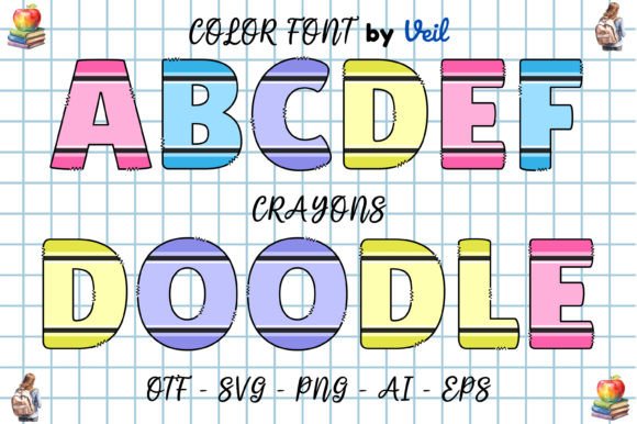Crayons: A Playful Color Font for Creative Projects