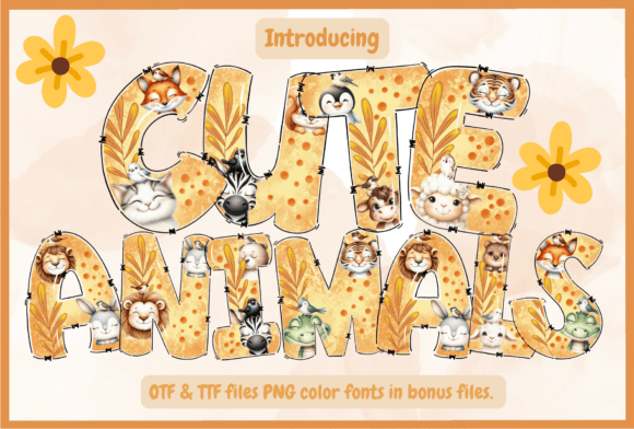 Cute Animals: A Display Font That Brings Playful Energy to Any Project