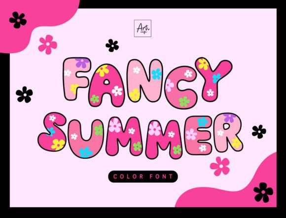 Fancy Summer: Your Go-To Font for Joyful, Flower-Filled Designs