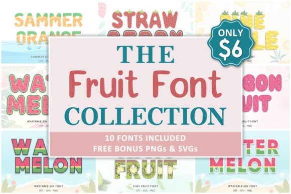 Fruit Collection: A Playful Premium Font Bundle