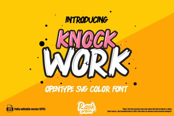 Knock Work: The 3D Pop Art Font That Does the Heavy Lifting