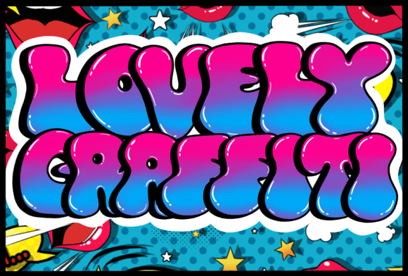 Lovely Graffiti: A Chunky Typeface for Bold Visuals