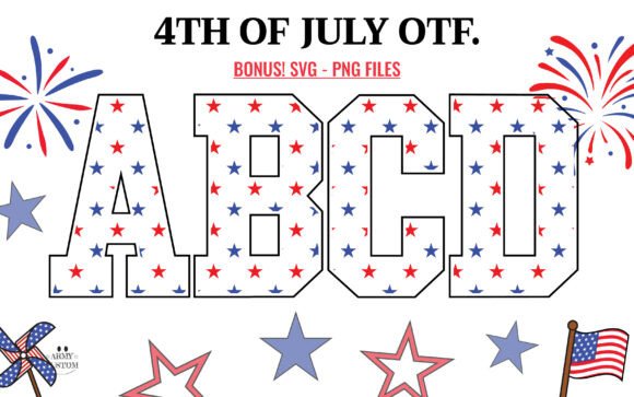 Patriotic Typography for Your 4th of July Projects