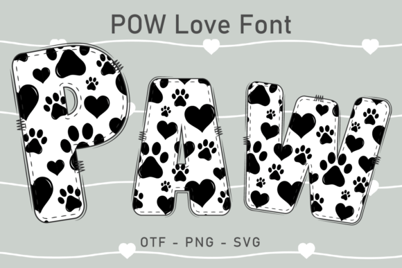 Pow Love: The Playful Typeface with a Paw-sitive Vibe