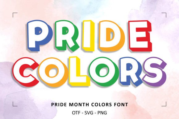 Pride Month Colors: A Font for Celebratory Design