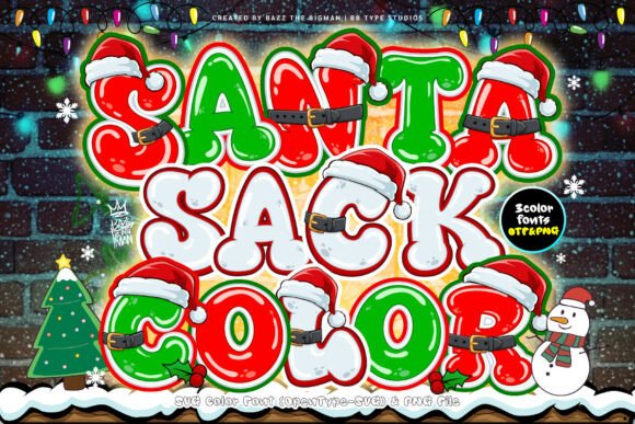 Santa Sack Color: Festive Cheer in Every Letter