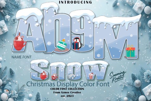 Snow: A Festive Display Font for Holiday Magic