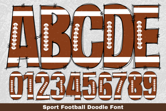 Sport Football Doodle: A Typeface That Scores Every Time