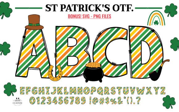 St. Patrick's Day Diagonal: A Festive Font for Celebratory Designs