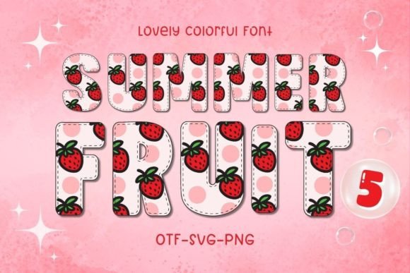 Summer Fruit5: A Vibrant Typeface for Your Creative Projects