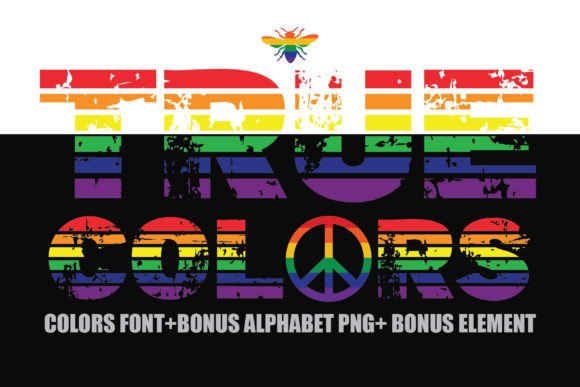 True Colors: A Bold Typeface for Vibrant Designs
