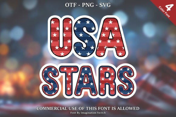Usa Stars: A Guide to This Creative Color Font
